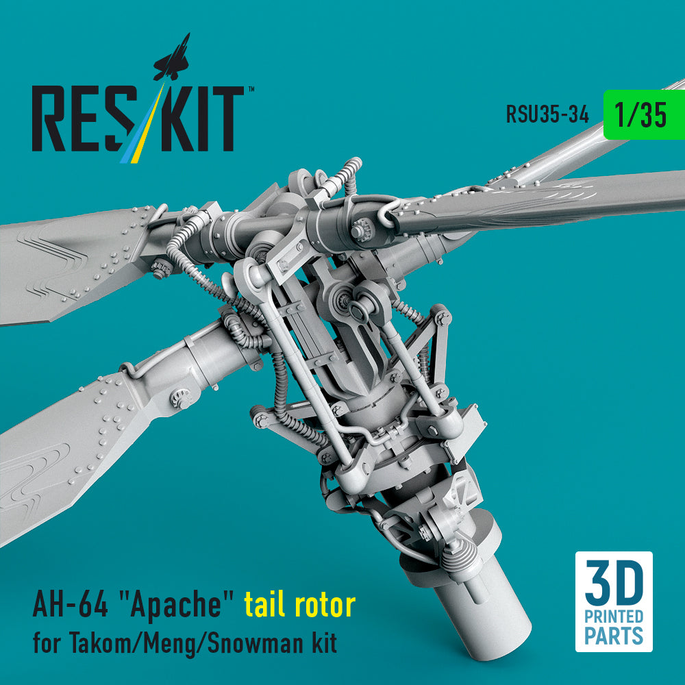 AH-64 Apache tail rotor for Takom/Meng/Snowman kit (3D Printed) Scale 1:35 ResKit RSU35-0034