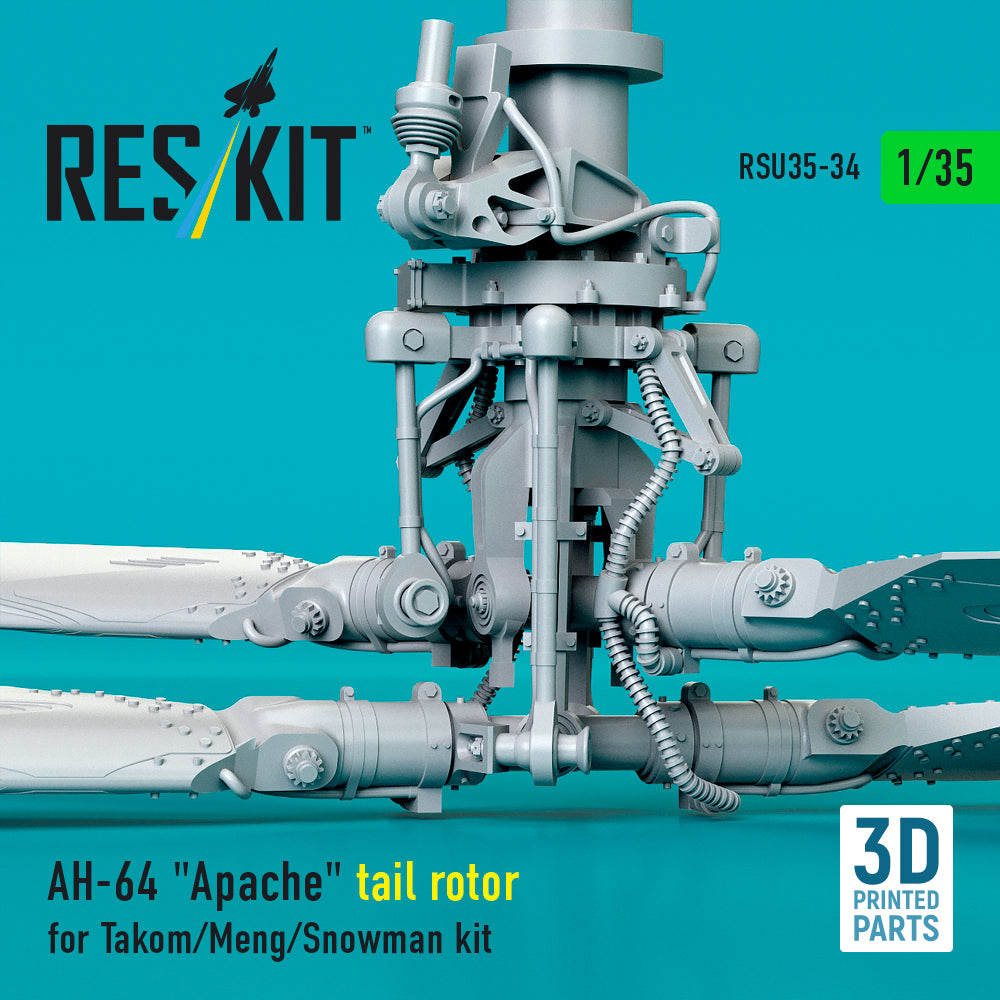 AH-64 Apache tail rotor for Takom/Meng/Snowman kit (3D Printed) Scale 1:35 ResKit RSU35-0034
