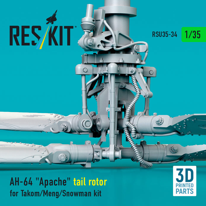 AH-64 Apache tail rotor for Takom/Meng/Snowman kit (3D Printed) Scale 1:35 ResKit RSU35-0034