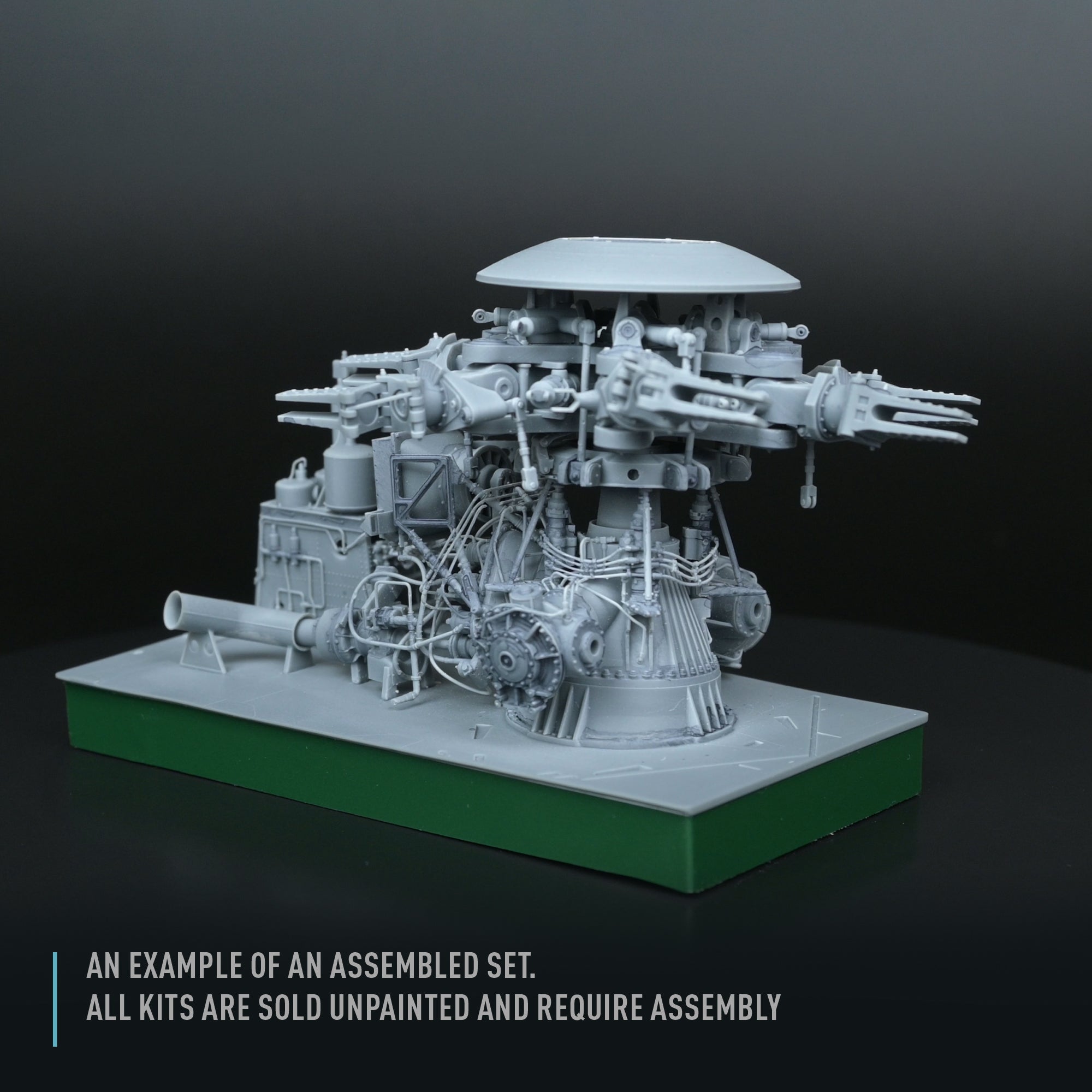 Sikorsky CH-54A Tarhe folded Main Rotor with blade fold restraint systems for ICM kit (3D Printed) Scale 1:35 ResKit RSU35-0045 for Helicopters Model Kit