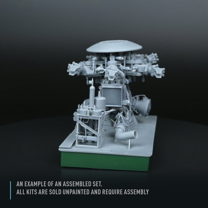 Sikorsky CH-54A Tarhe folded Main Rotor with blade fold restraint systems for ICM kit (3D Printed) Scale 1:35 ResKit RSU35-0045 for Helicopters Model Kit