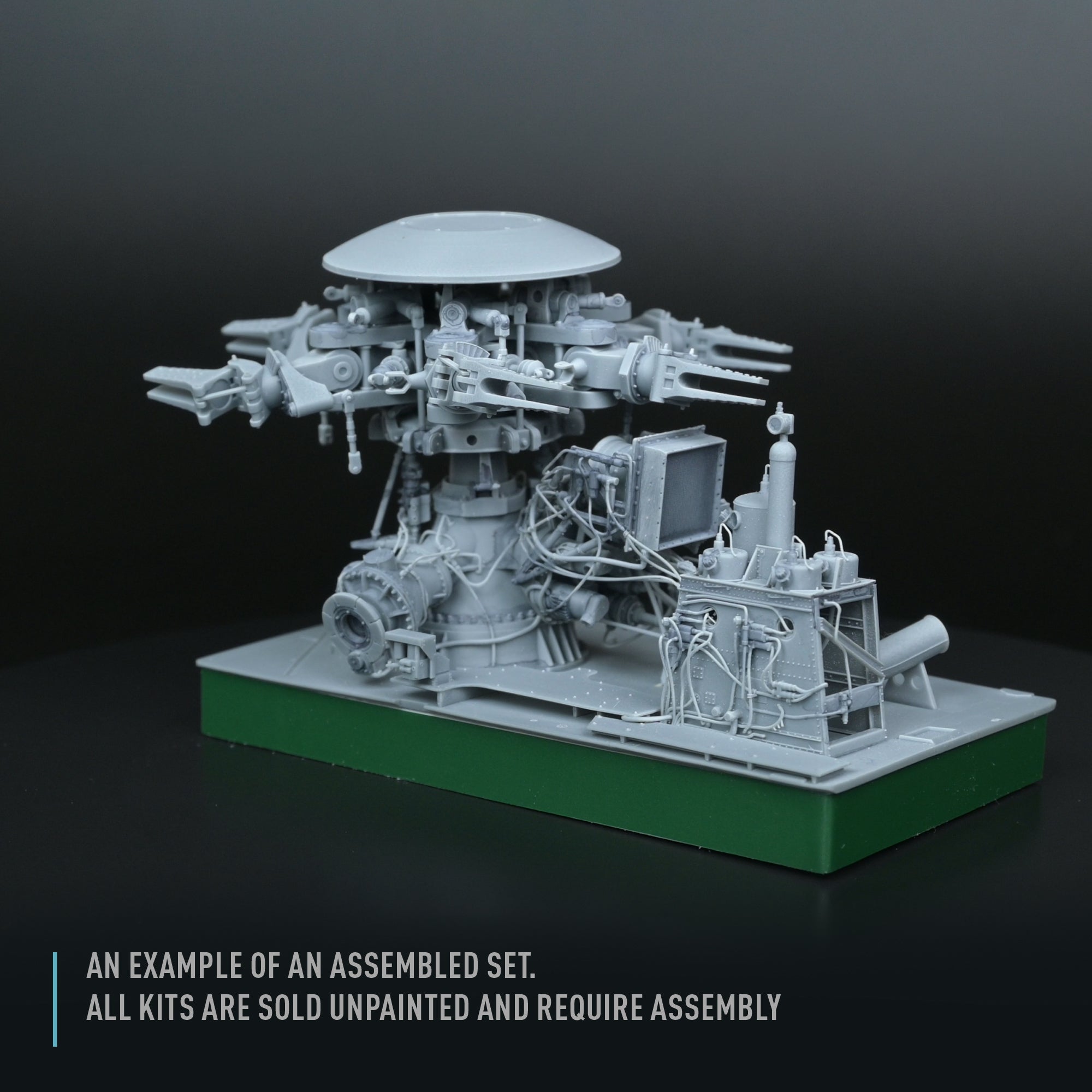 Sikorsky CH-54A Tarhe folded Main Rotor with blade fold restraint systems for ICM kit (3D Printed) Scale 1:35 ResKit RSU35-0045 for Helicopters Model Kit