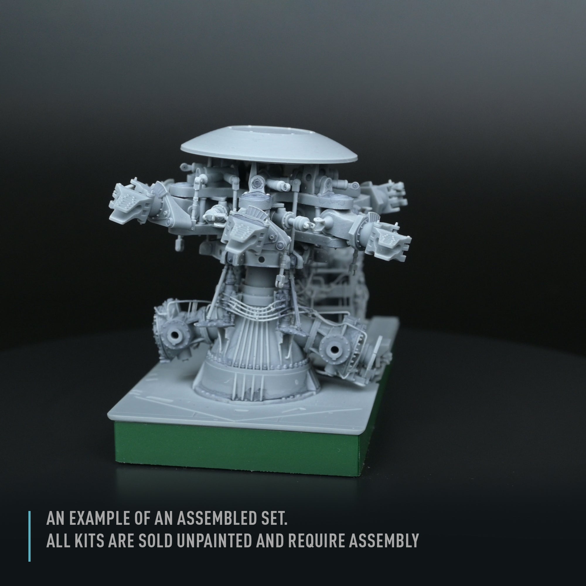 Sikorsky CH-54A Tarhe folded Main Rotor with blade fold restraint systems for ICM kit (3D Printed) Scale 1:35 ResKit RSU35-0045 for Helicopters Model Kit