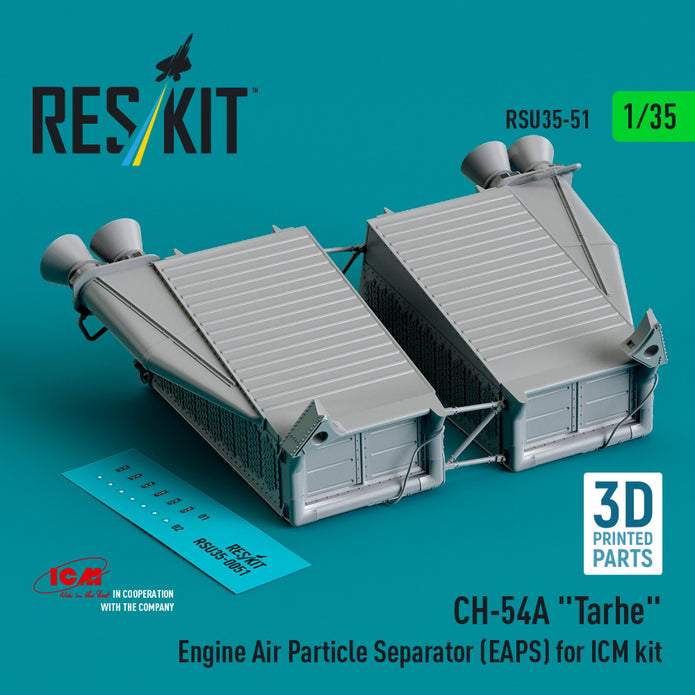 Sikorsky CH-54A Tarhe Engine Air Particle Separator (EAPS) for ICM kit (3D Printed) Scale 1:35 ResKit RSU35-0051 for Helicopters Model Kit