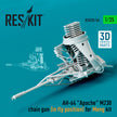AH-64 Apache M230 Chain Gun (in fly position) for Meng kit (3D Printed) Scale 1:35 ResKit RSU35-0056 for Helicopters Model Kit