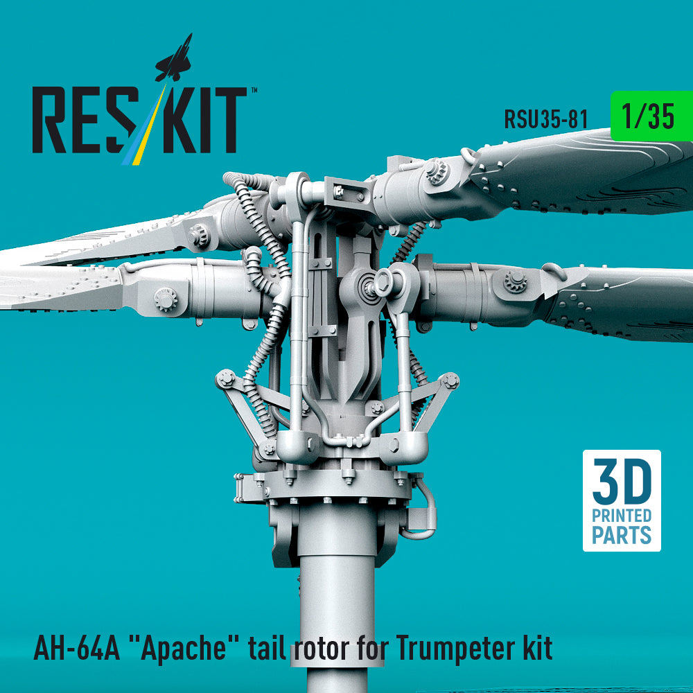 AH-64A Apache tail rotor for Trumpeter kit (3D Printed) Scale 1:35 ResKit RSU35-0081