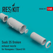 Saab 35 Draken Exhaust Nozzle for Hasegawa / Eduard kit Scale 1:48 ResKit RSU48-0039 for Aircraft Model Kit