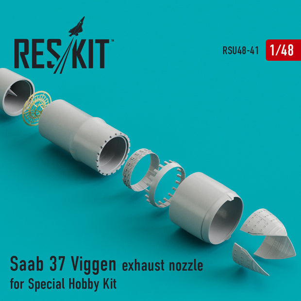 Saab 37 Viggen Exhaust Nozzle for Special Hobby kit Scale 1:48 ResKit RSU48-0041 for Aircraft Model Kit
