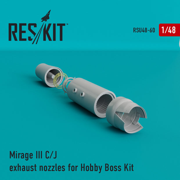 Dassault Mirage III (C,J) Exhaust Nozzle for HobbyBoss kit Scale 1:48 ResKit RSU48-0060 for Aircraft Model Kit