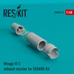 Dassault Mirage IIIC Exhaust Nozzle for Eduard kit Scale 1:48 ResKit RSU48-0061 for Aircraft Model Kit
