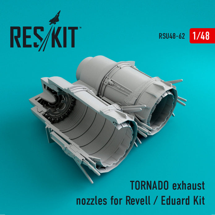 TORNADO Exhaust Nozzles for Revell / Eduard kit Scale 1:48 ResKit RSU48-0062 for Aircraft Model Kit