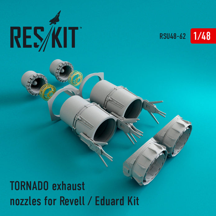 TORNADO Exhaust Nozzles for Revell / Eduard kit Scale 1:48 ResKit RSU48-0062 for Aircraft Model Kit