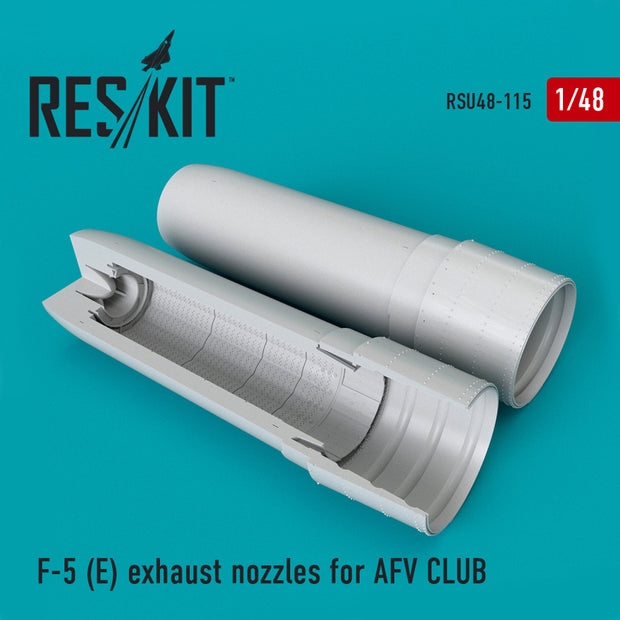 Northrop F-5E Exhaust Nozzles for Afv Club kit Scale 1:48 ResKit RSU48-0115 for Aircraft Model Kit