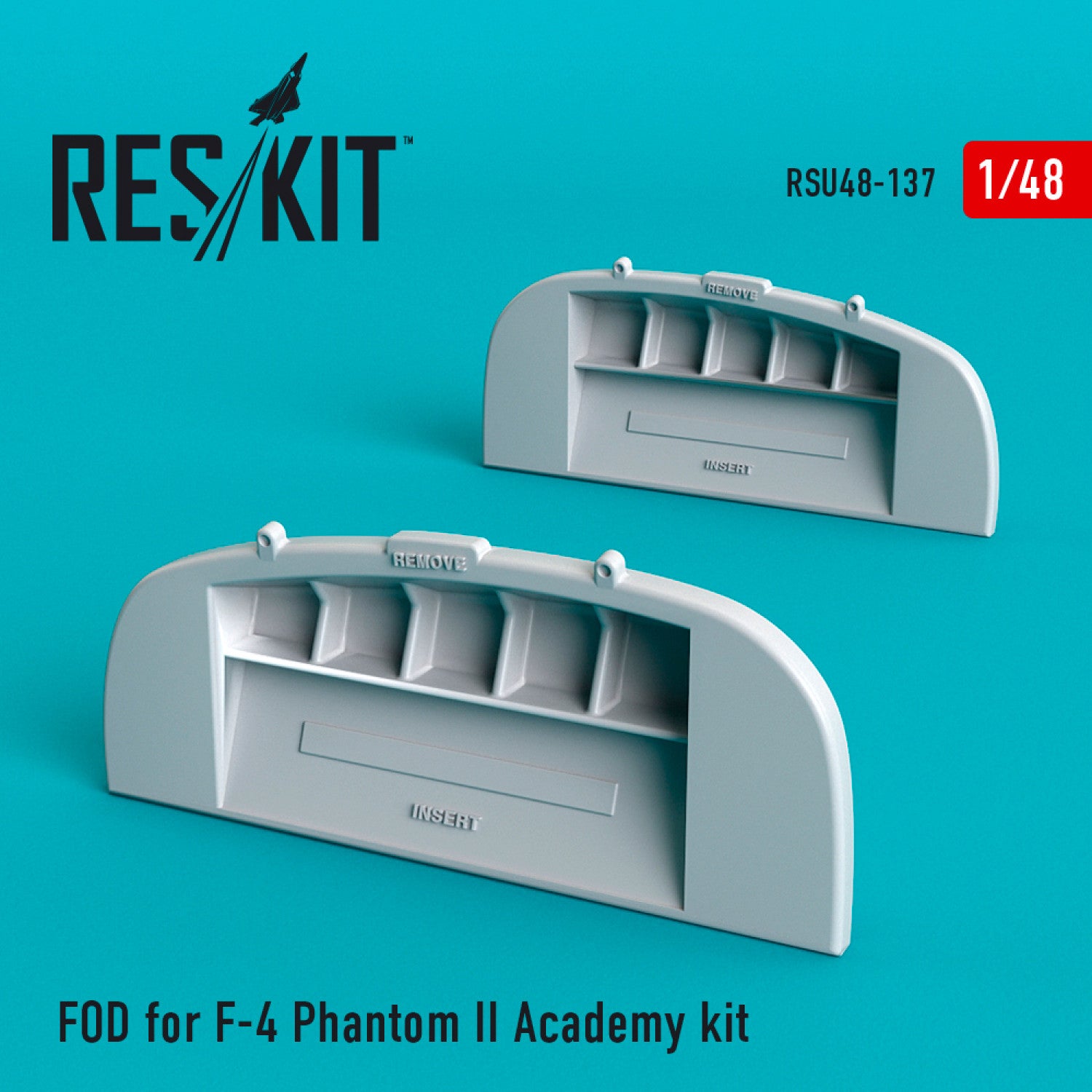FOD for McDonnell Douglas F-4 Phantom II Academy kit Scale 1:48 ResKit RSU48-0137 for Aircraft Model Kit