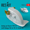 Aiming set Sturm-V 9K113 (with Raduga-Sh) for Mil Mi-24 for Zvezda kit Scale 1:48 ResKit RSU48-0146 for Helicopters Model Kit