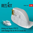 Aiming set Sturm-V 9K113 (with Raduga-Sh) for Mil Mi-24 for Zvezda kit Scale 1:48 ResKit RSU48-0146 for Helicopters Model Kit