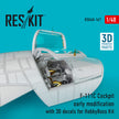 F-111C Cockpit early modification with 3D Decals for HobbyBoss kit Scale 1:48 ResKit RSU48-0167 for Aircraft Model Kit