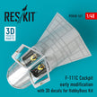 F-111C Cockpit early modification with 3D Decals for HobbyBoss kit Scale 1:48 ResKit RSU48-0167 for Aircraft Model Kit