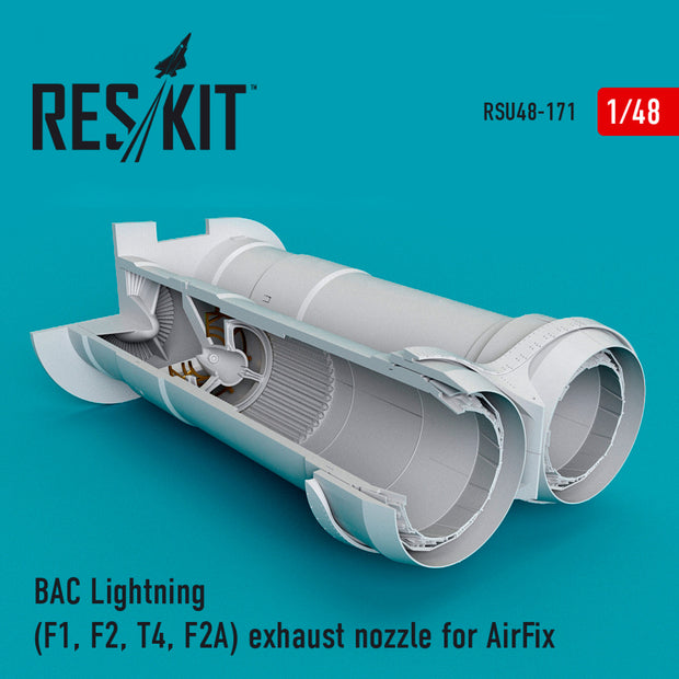 BAC Lightning (F1, F2, T4, F2A) Exhaust Nozzle for AirFix kit Scale 1:48 ResKit RSU48-0171 for Aircraft Model Kit
