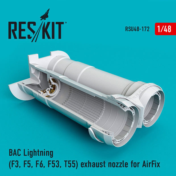 BAC Lightning (F3, F5, F6, F53, T55) Exhaust Nozzle for AirFix kit Scale 1:48 ResKit RSU48-0172 for Aircraft Model Kit