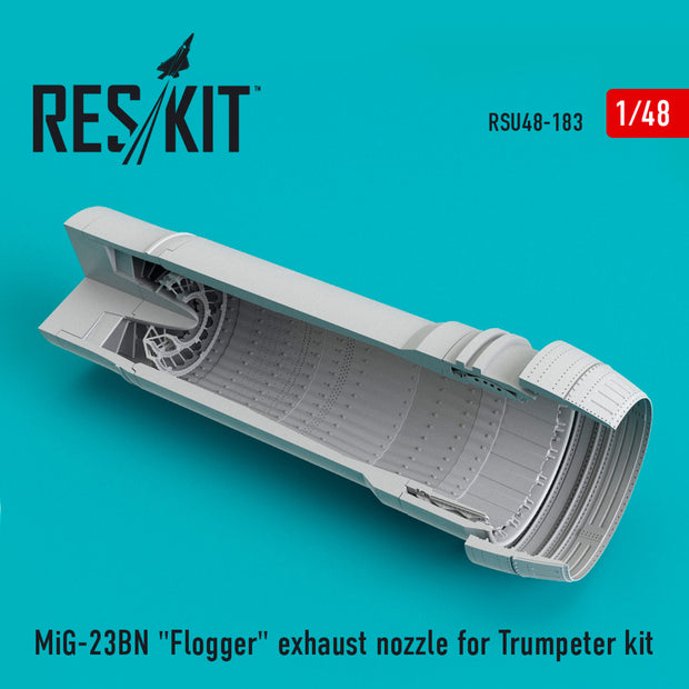 MiG-23BN Flogger Exhaust Nozzle for Trumpeter kit Scale 1:48 ResKit RSU48-0183 for Aircraft Model Kit