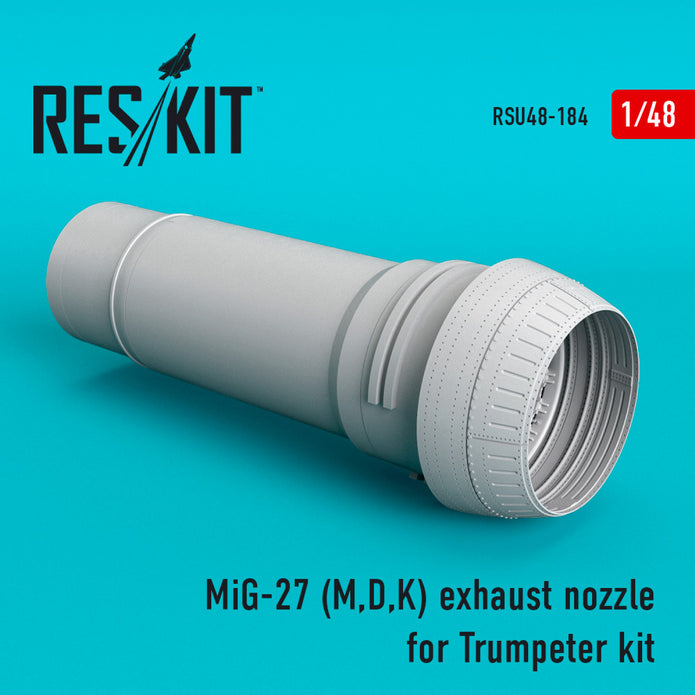 MiG-27 (M,D,K) Exhaust Nozzle for Trumpeter kit Scale 1:48 ResKit RSU48-0184 for Aircraft Model Kit