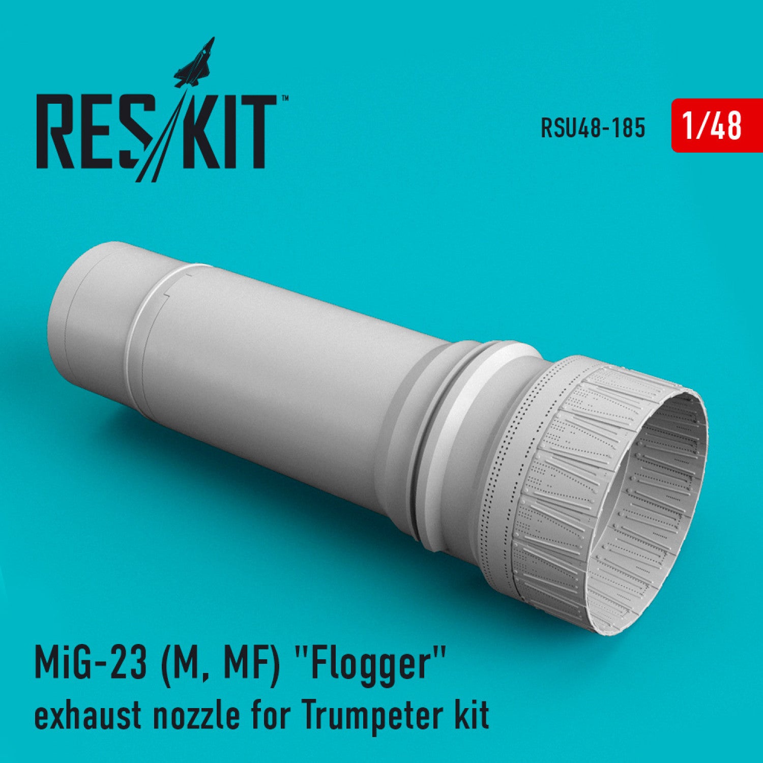 MiG-23 (M, MF) Flogger Exhaust Nozzle for Trumpeter kit Scale 1:48 ResKit RSU48-0185 for Aircraft Model Kit