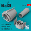 LTV A-7E Corsair II Exhaust Nozzle for HobbyBoss Kit (3D printing) Scale 1:48 ResKit RSU48-0189 for Aircraft Model Kit