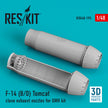Grumman F-14 (B,D) TOMCAT CLOSE Exhaust Nozzles FOR GWH KIT (3D PRINTING)
 Scale 1:48 ResKit RSU48-0195 for Aircraft Model Kit