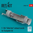 Convair F-106 Delta Dart Exhaust Nozzle for Trumpeter kit (3D Printing) Scale 1:48 ResKit RSU48-0196 for Aircraft Model Kit