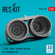 Northrop T-38A Talon Exhaust Nozzles for Trumpeter kit (3D Printed) Scale 1:48 ResKit RSU48-0203 for Aircraft Model Kit