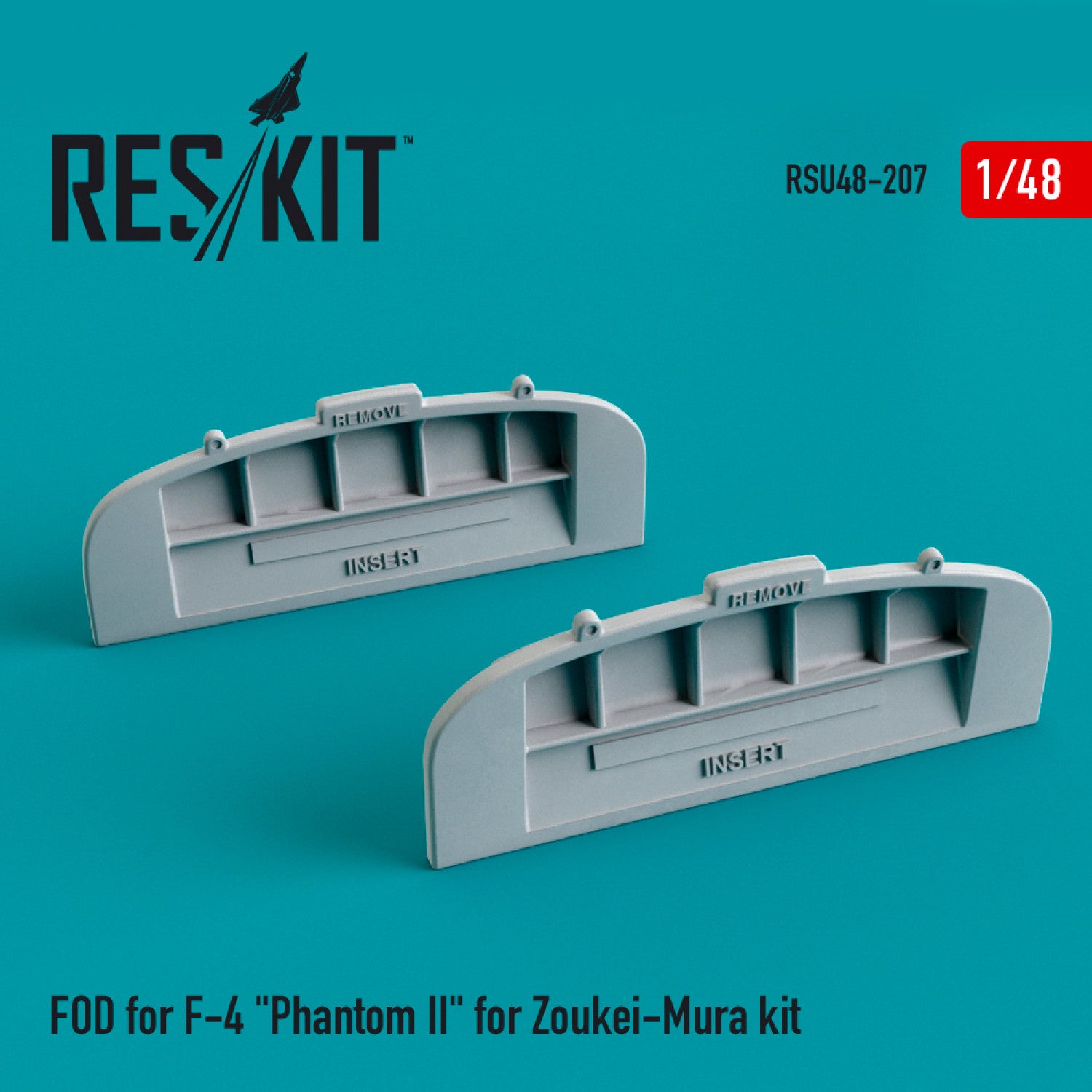 FOD for McDonnell Douglas F-4 Phantom II for Zoukei-Mura kit Scale 1:48 ResKit RSU48-0207 for Aircraft Model Kit