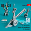 F/A-18 Hornet Landing Gears with Wheels for Kinetic kit (Resin & 3D Printed) Scale 1:48 ResKit RSU48-0210 for Aircraft Model Kit