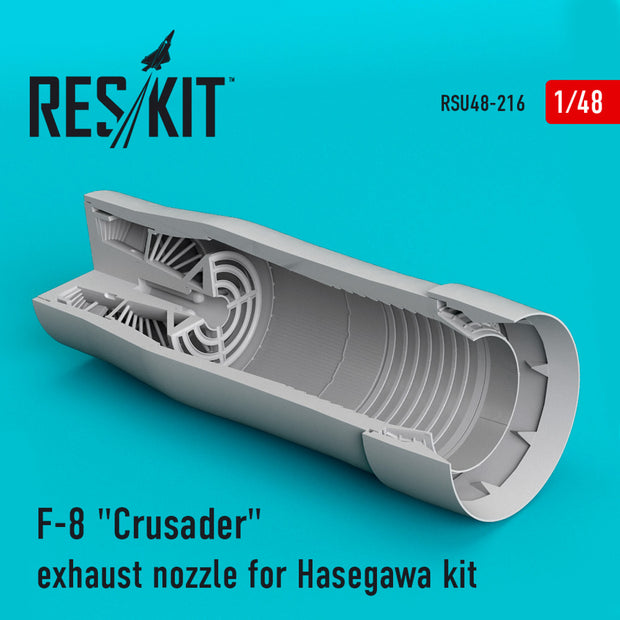 Vought F-8 Crusader Exhaust Nozzle for Hasegawa kit Scale 1:48 ResKit RSU48-0216 for Aircraft Model Kit