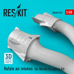 Dassault Rafale Air Intakes for Revell/Academy kit (3D Printing) Scale 1:48 ResKit RSU48-0221 for Aircraft Model Kit