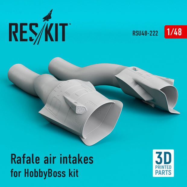 Dassault Rafale Air Intakes for HobbyBoss kit (3D Printing) Scale 1:48 ResKit RSU48-0222 for Aircraft Model Kit