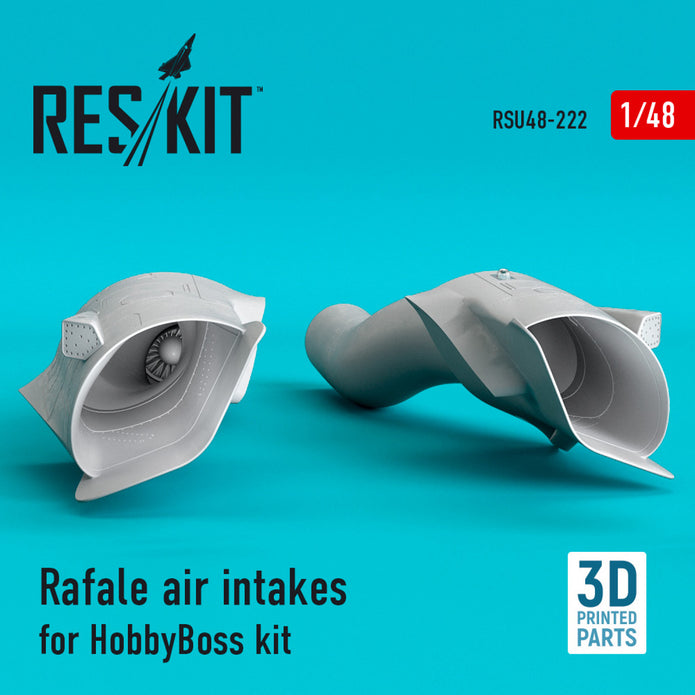 Dassault Rafale Air Intakes for HobbyBoss kit (3D Printing) Scale 1:48 ResKit RSU48-0222 for Aircraft Model Kit