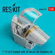 F-111A/E Cockpit with 3D Decals for Academy kit Scale 1:48 ResKit RSU48-0231 for Aircraft Model Kit