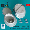Buccaneer (S.2C/D, S.2B) air intakes for Airfix kit (A12012, A12014) (3D Printed) Scale 1:48 ResKit RSU48-0249