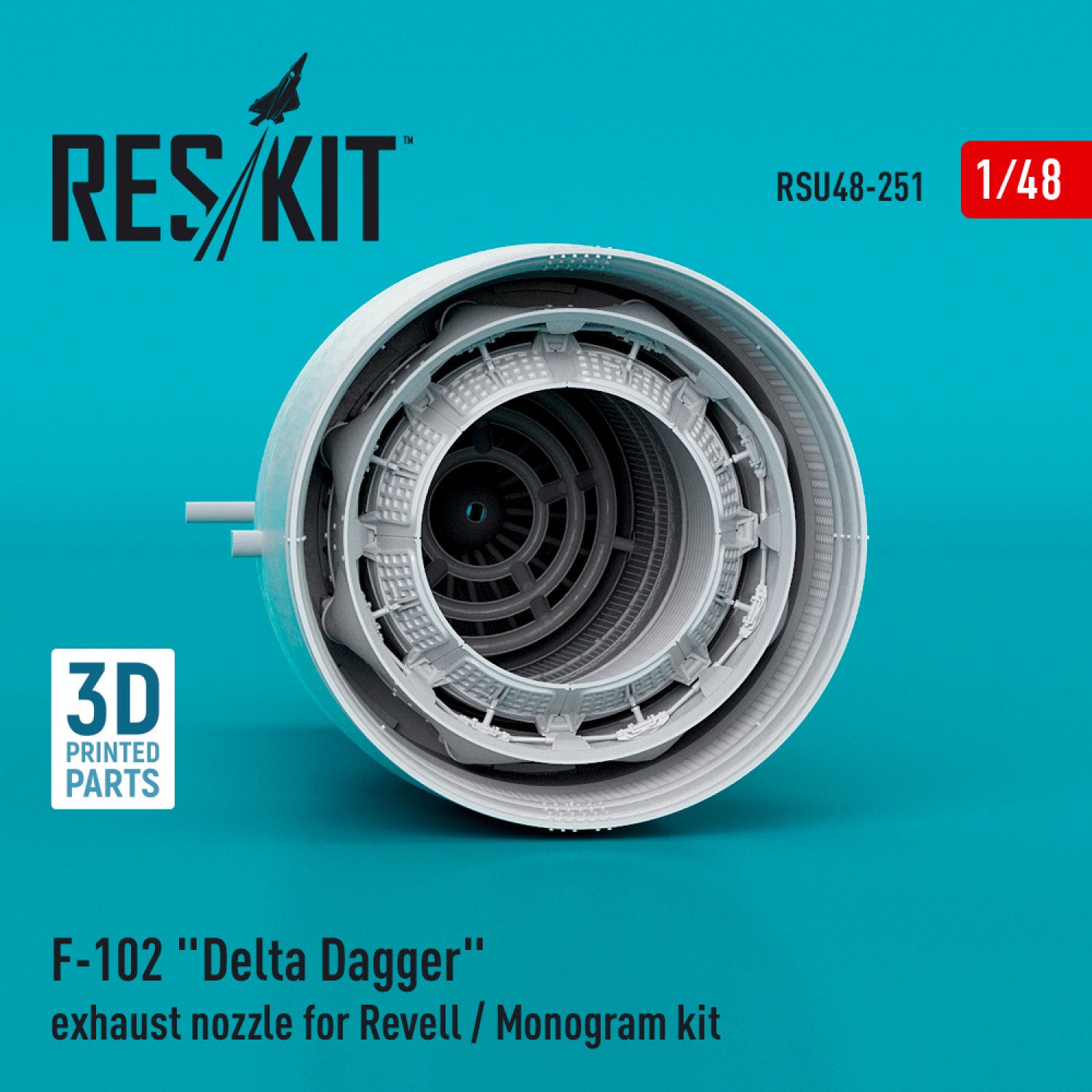 Convair F-102 Delta Dagger Exhaust Nozzle for Revell / Monogram kit (3D Printed) Scale 1:48 ResKit RSU48-0251