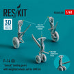 Grumman F-14 (D) Tomcat Landing Gears with weighted Wheels set for AMK kit (Resin & 3D Printing) Scale 1:48 ResKit RSU48-0260 for Aircraft Model Kit