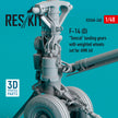 Grumman F-14 (D) Tomcat Landing Gears with weighted Wheels set for AMK kit (Resin & 3D Printing) Scale 1:48 ResKit RSU48-0260 for Aircraft Model Kit