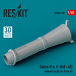 Sabre (F.4, F-86, F-40) Exhaust Nozzle for Airfix kit (3D Printed) Scale 1:48 ResKit RSU48-0268 for Aircraft Model Kit