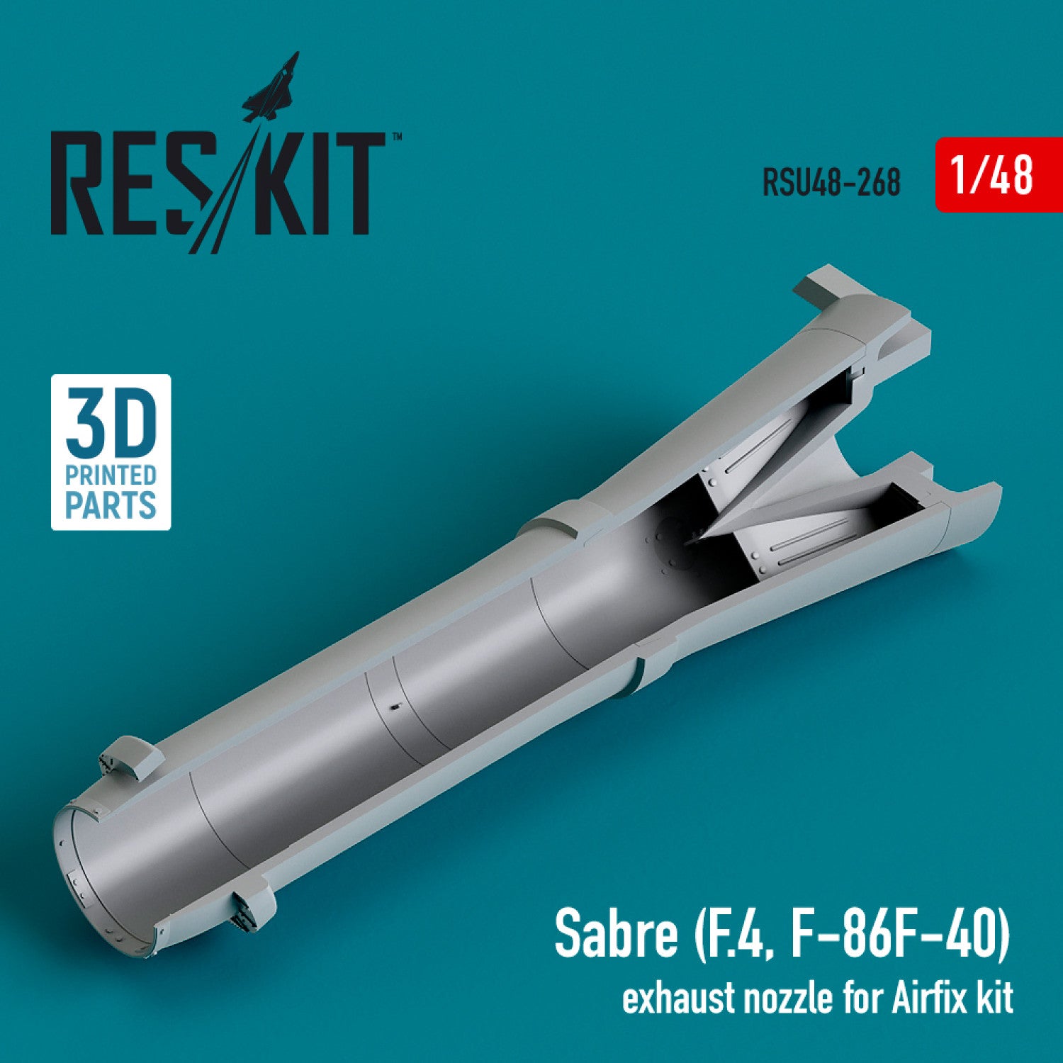 Sabre (F.4, F-86, F-40) Exhaust Nozzle for Airfix kit (3D Printed) Scale 1:48 ResKit RSU48-0268 for Aircraft Model Kit
