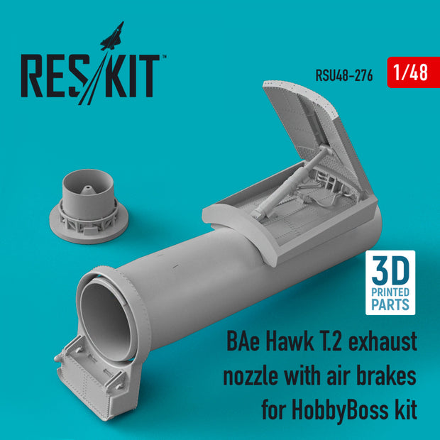 BAe Hawk T.2 Exhaust Nozzle with Air Brakes for HobbyBoss kit (3D printing) Scale 1:48 ResKit RSU48-0276 for Aircraft Model Kit