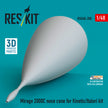 Mirage 2000C nose cone for Kinetic/Italeri kit (3D Printed) Scale 1:48 ResKit RSU48-0288