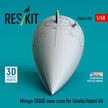 Mirage 2000D nose cone for Kinetic/Italeri kit (3D Printed) Scale 1:48 ResKit RSU48-0289