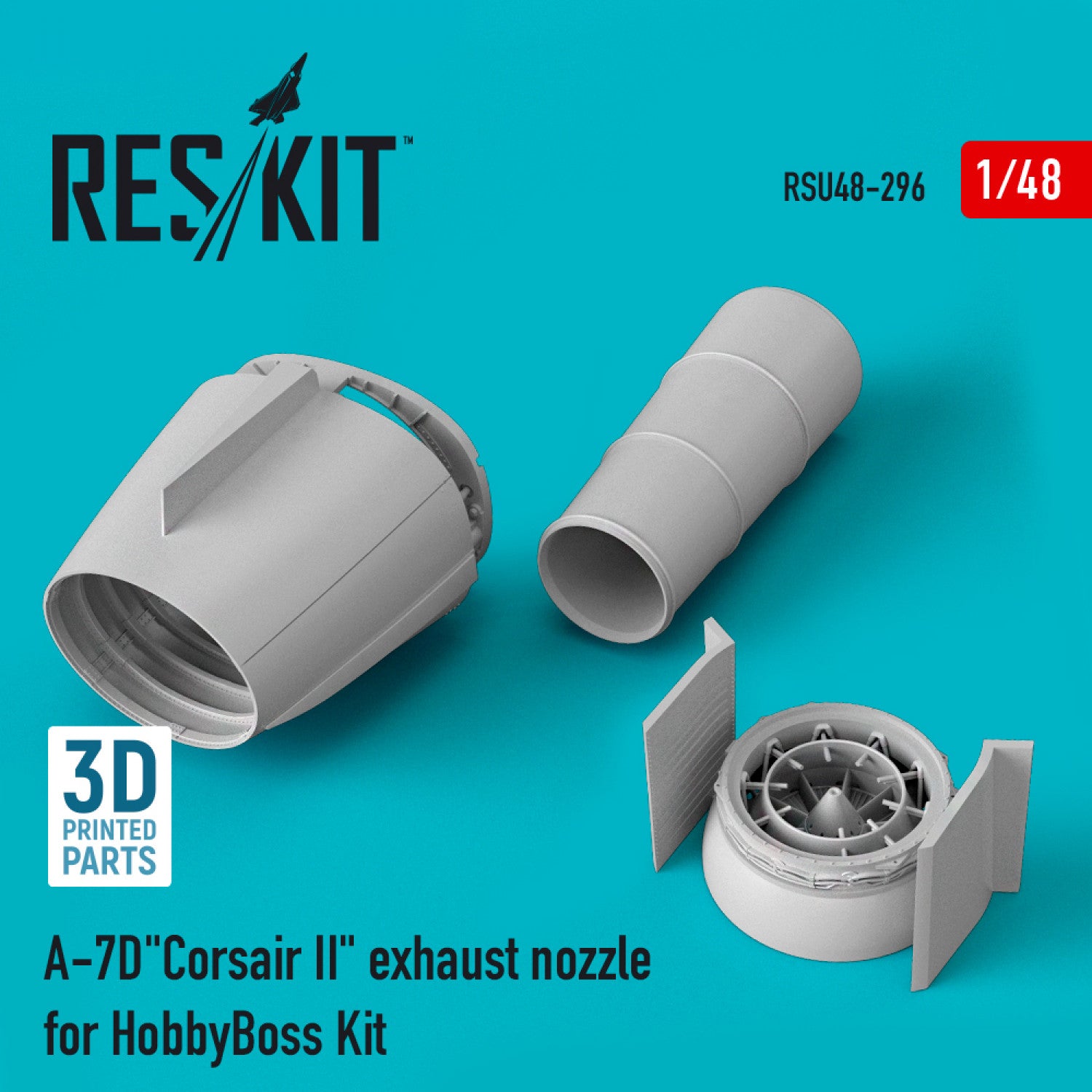 LTV A-7D Corsair II Exhaust Nozzle for HobbyBoss kit Scale 1:48 ResKit RSU48-0296 for Aircraft Model Kit