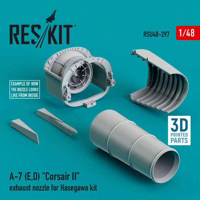 LTV A-7 (E,D) Corsair II Exhaust Nozzle for Hasegawa kit Scale 1:48 ResKit RSU48-0297 for Aircraft Model Kit