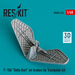 Convair F-106 Delta Dart Air Brakes for Trumpeter kit (3D printing) Scale 1:48 ResKit RSU48-0315 for Aircraft Model Kit